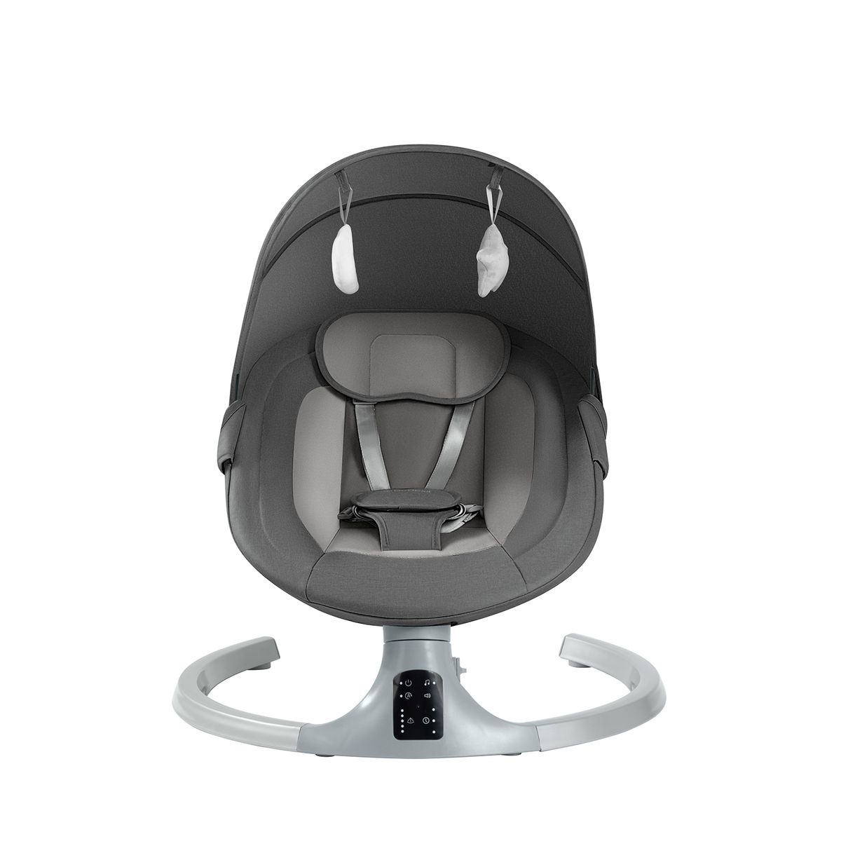 BEBESIT - Silla Nido Bouncer Babyswing Smart Dark Gris