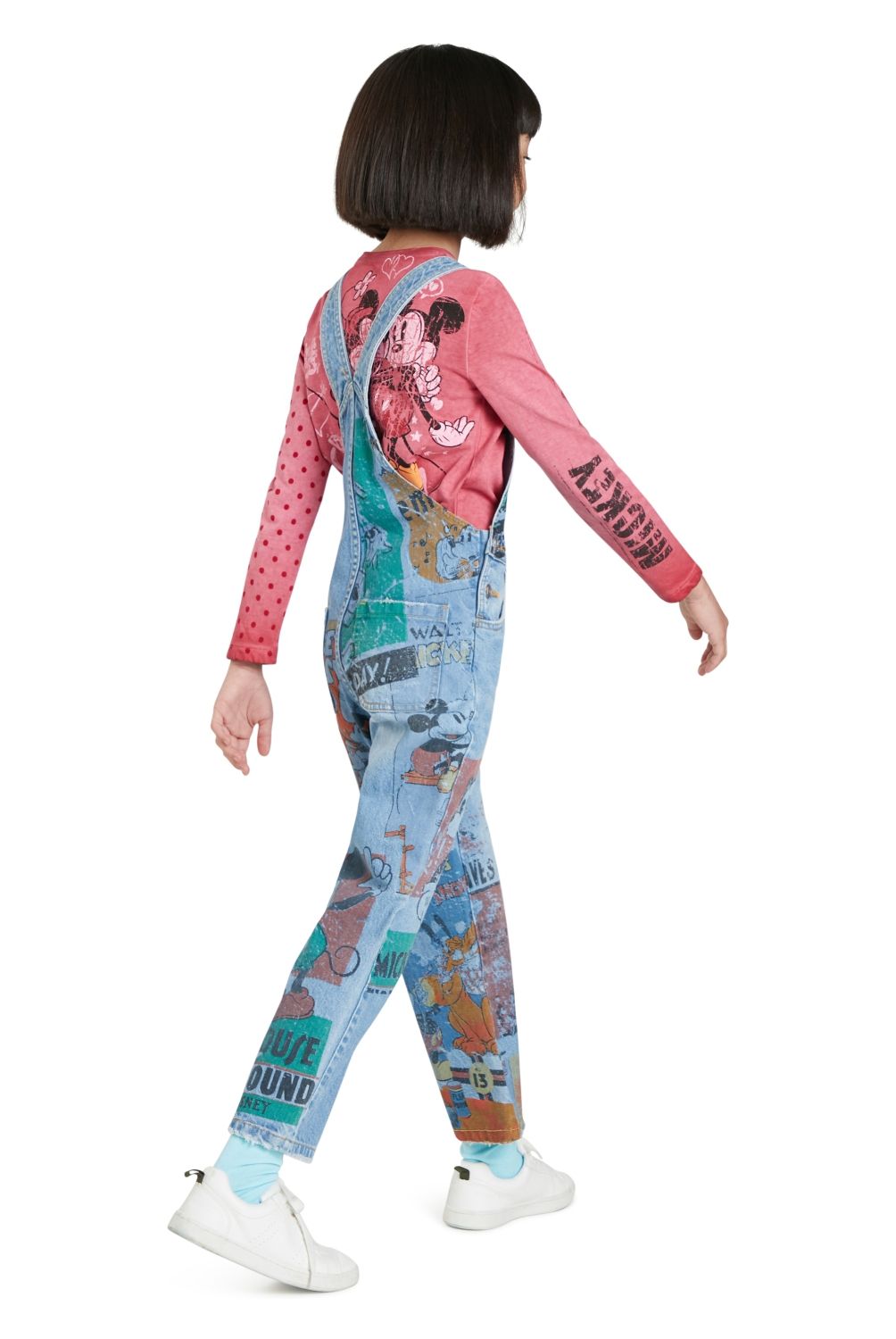 DESIGUAL - Desigual Peto Vaquero Largo Ilustración Niña
