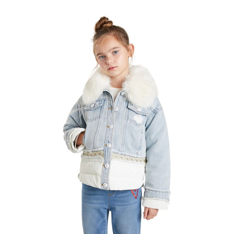 DESIGUAL - Chaqueta Vaquera Decorada Niña
