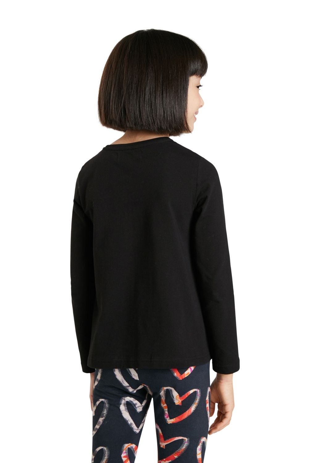 DESIGUAL - Polera Corazón Lentejuelas Niña Desigual