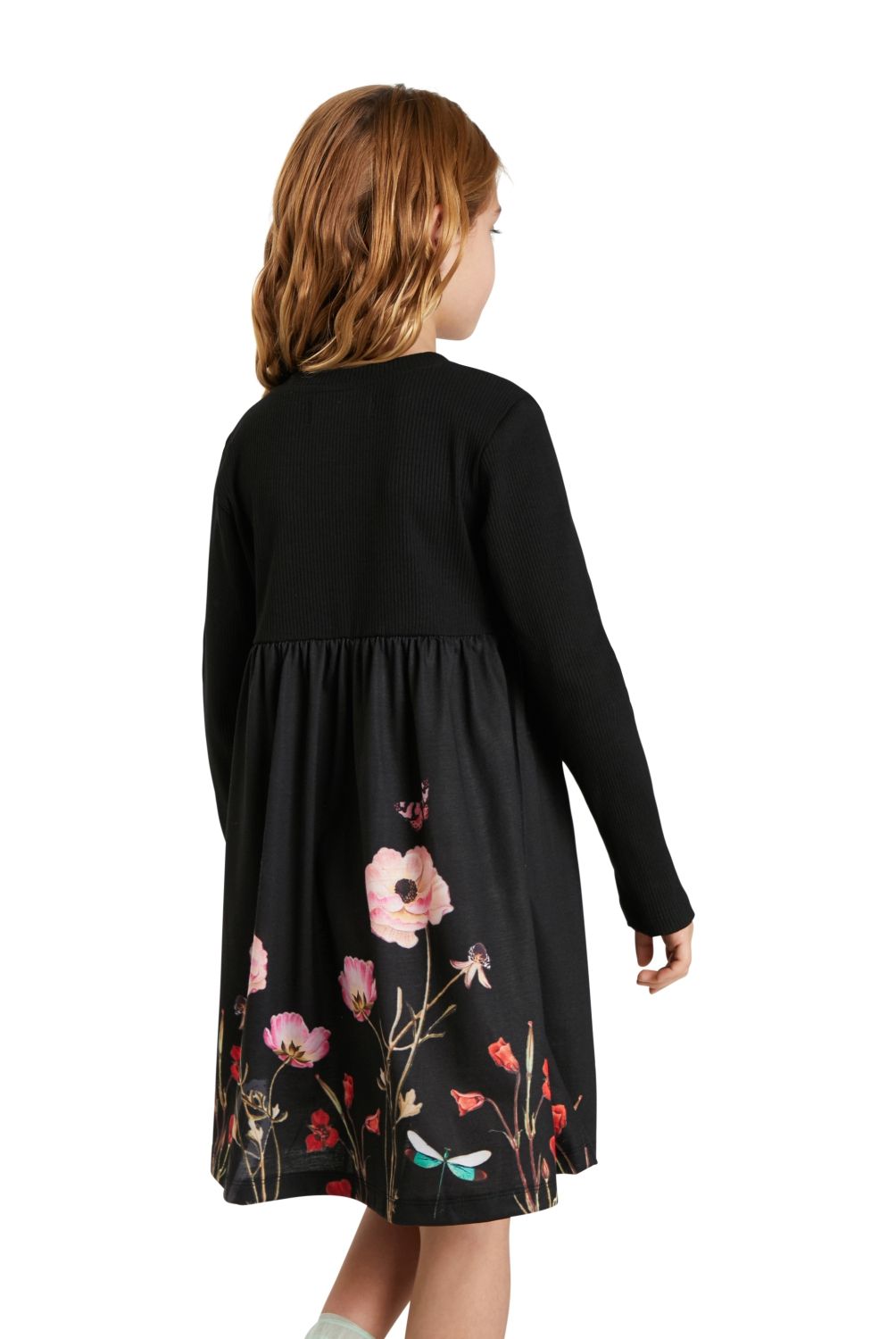 DESIGUAL - desigual Vestido Trapecio Flores Niña