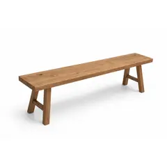 GENERICO - Banqueta de Madera Rauli Diseño Rústico Moderno