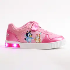 BLUEY - Zapatilla Luces Niña Bingo & Diseño Rosado