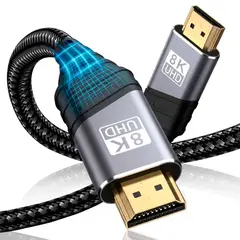 EMETRES - Cable Hdmi 8k 2.1 48gbps 3 Metros 120hz Tv Portatil