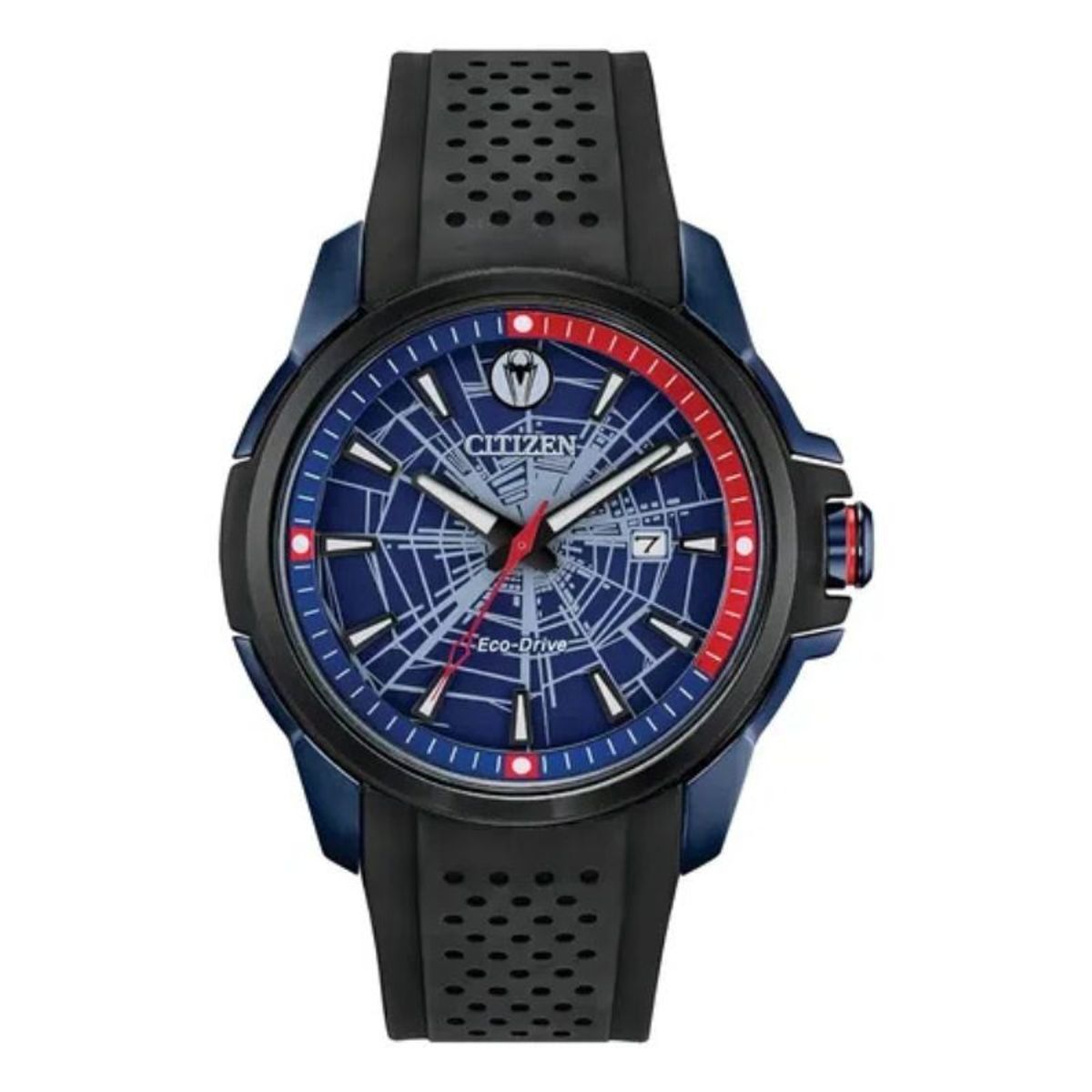 CITIZEN - Reloj Citizen Azul Spider-Man para Caballero AW1156-01W