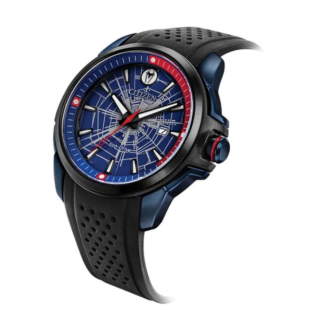 CITIZEN - Reloj Citizen Azul Spider-Man para Caballero AW1156-01W