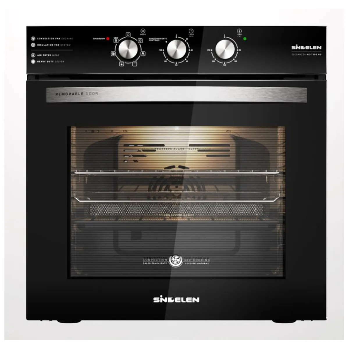 HORNO EMPOTRABLE SINDELEN 73LTS HE-7500NG, marca SINDELEN - Foto Principal