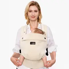 MOMCOZY - Portabebes Lino Ambar Claro