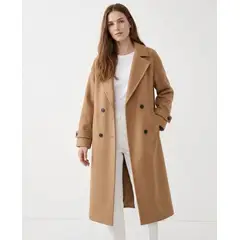 VELVET - Abrigo Largo Azul Andorra Mujer Otoño Invierno