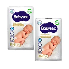 BABYSEC - Pañal Super Premium RN - 68 Unidades