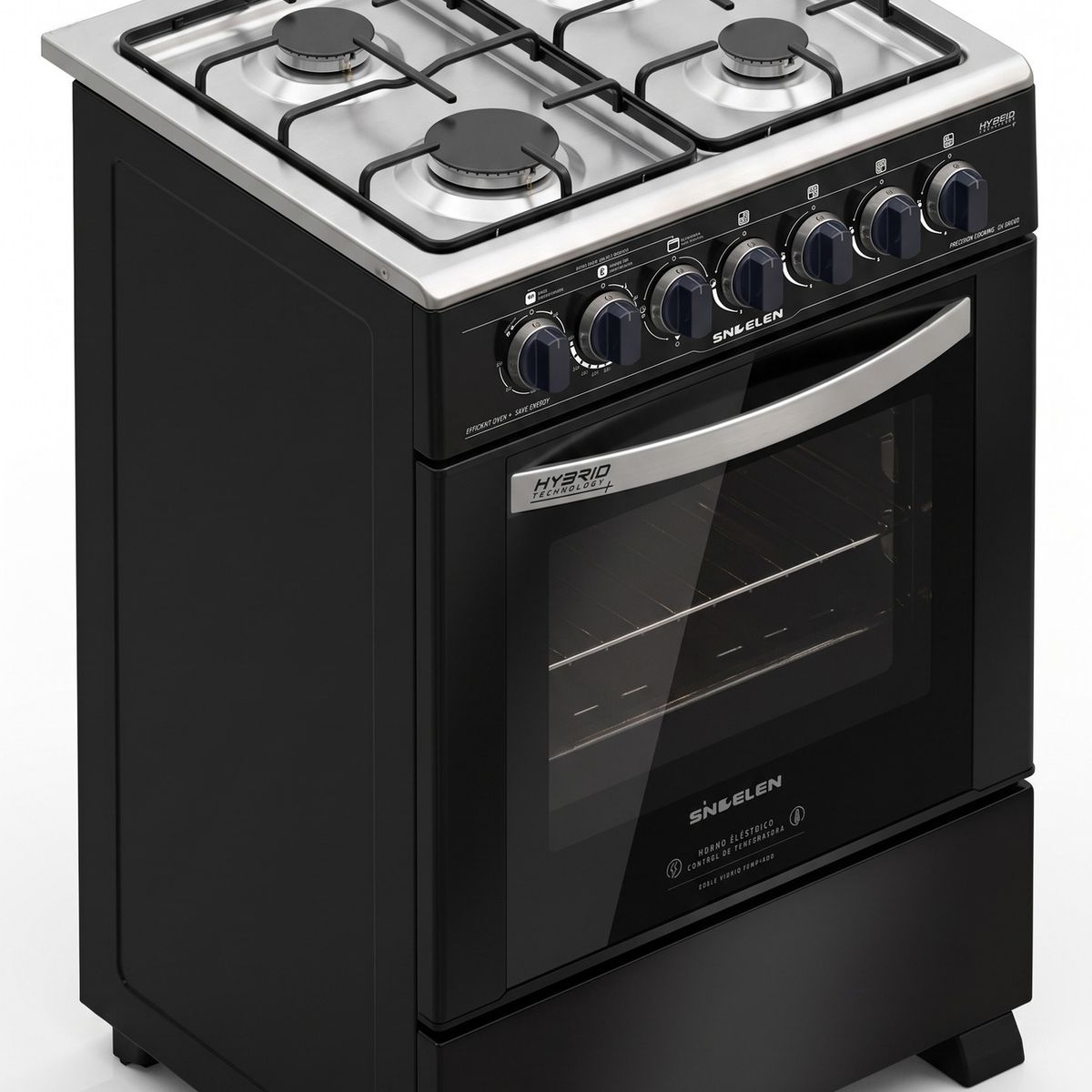 SINDELEN - COCINA GAS HIBRIDA 4 PLATOS SINDELEN CH-600NG