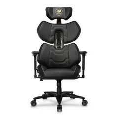 COUGAR GAMING - Silla Gamer Ergonómica Cougar Terminator Elite Gold – Respaldo Flexible PAFRP, Soporte Lumbar y Reposabrazos 4D