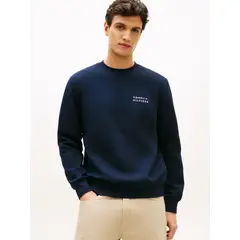 TOMMY HILFIGER - Poleron Con Logo Estampado Azul