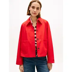 TOMMY HILFIGER - Chaqueta Cotton Repelente El Agua Rojo