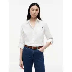TOMMY HILFIGER - Camisa Clásica De Popelin Blanco