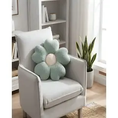 MYLHOGAR - Cojin Decorativo Flor Nordico Suave Felpa para Sala y Dormitorio