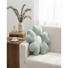 MYLHOGAR - Cojin Decorativo Forma de Flor Suave Peluche para Sillón y Cama