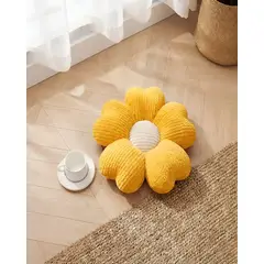 MYLHOGAR - Cojin Decorativo Forma de Flor Suave Peluche para Sillón y Cama