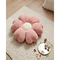 MYLHOGAR - Cojin Decorativo Forma de Flor Suave Peluche para Sillón y Cama