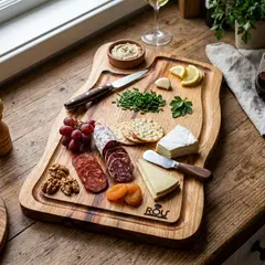 ROU ESENCIA NATURAL - Tabla para cortar en madera nativa ROU (35 x 18 cm. )