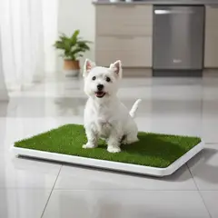 GENERICO - Baño Sanitario Para Perros Potty Patch Con Pasto Sintético Verde
