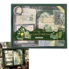 MOONCORE - Kit Vintage Journal Con Papel Y Stickers Scrapbook