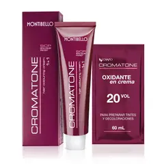 MONTIBELLO - Tintura Cromatone Tono 7.44 Rubio Cobrizo Intenso + Oxidante 20vol 60ml
