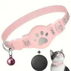DANWEILE - Collar antipérdida para mascotas - Rosa