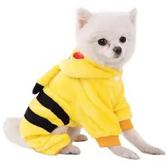 DANWEILE - Ropa para mascotas pequeñas y medianas - Pikachu amarillo-M