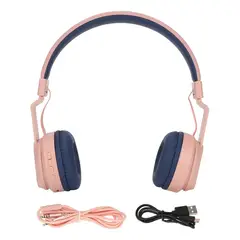 GENERICO - Audífonos Bluetooth para Niños Fingertime Bobo1 Plegables Rosados