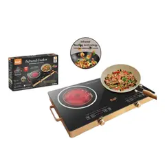 GENERICO - Cocina Encimera Infrarroja de Doble Hornilla RAF