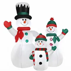 GENERICO - Inflable 3 Muñecos De Nieve Navidad 150cm