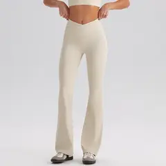 PUREPOWER - Crossover Flare Leggings , Tela Extra Suave, Compresión Ligera, Yoga, Corte de Bota, Para Mujer