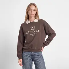 RAINDOOR - Poleron Crewneck Polo Café Mujer