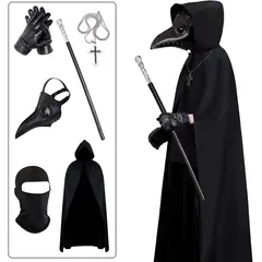 KUANGYE - Máscara Médico de la Peste Estilo Steampunk Terror Accesorio de Disfraz para Fiestas Halloween