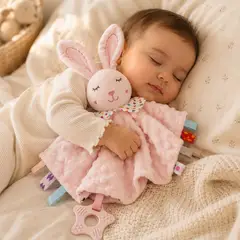 LLEGO UNO - Tuto Apego Bebé Conejita Peluche Manta Calmante Felpa Suave