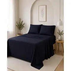MYLHOGAR - Pack Sabanas King Size 4 Piezas Suaves con Bajera Fuelle de 30 cm Cama