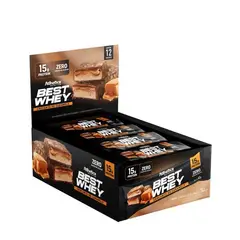 ATLHETICA NUTRITION - CAJA BARRAS DE PROTEÍNA BEST WHEY 15G - 12 UND - ATHLETICA NUTRITION - CARAMELO CROCANTE