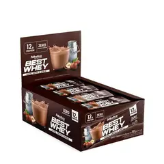 ATLHETICA NUTRITION - CAJA BARRAS DE PROTEÍNA BEST WHEY 12G - 12 UND - ATHLETICA NUTRITION - LECHE CACAO AVELLA