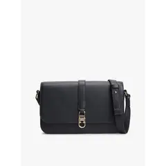 TOMMY HILFIGER - Bandolera Con Solapa Monogram Azul