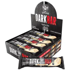 INTEGRALMEDICA - CAJA BARRAS DE PROTEÍNA DARK BAR 8 UND - DARKNESS - CREMA DE COCO CON CASTAÑAS