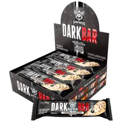 INTEGRALMEDICA - CAJA BARRAS DE PROTEÍNA DARK BAR 8 UND - DARKNESS - FLOCOS CON CHISPAS DE CHOCOLATE