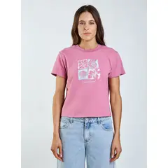 MAUI AND SONS - Polera MC Vian Rosado Mujer