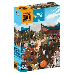 FRACTAL JUEGOS - Puzzle 1000 pcs - Escenas Cotidianas de Titirilquén (31 Minutos)