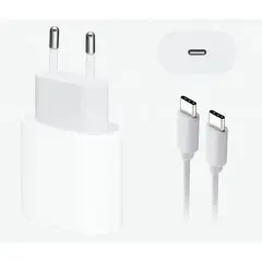 APPLE - Cargador Completo USB-C 35W Con Cable C a C iphone 15 16 17