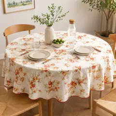 CAP DOR - Mantel Anti-manchas Redondo Tulipanes