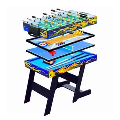 KIDSCOOL - Mesa De Juegos Plegable 5 En 1 Taca Taca Pool Ping Pong