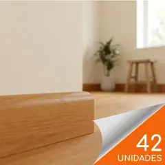 CNP - Guardapolvo Haya 60 x 14mm x 2.4mt FN-2 Tipo PVC Caja 42 unidades