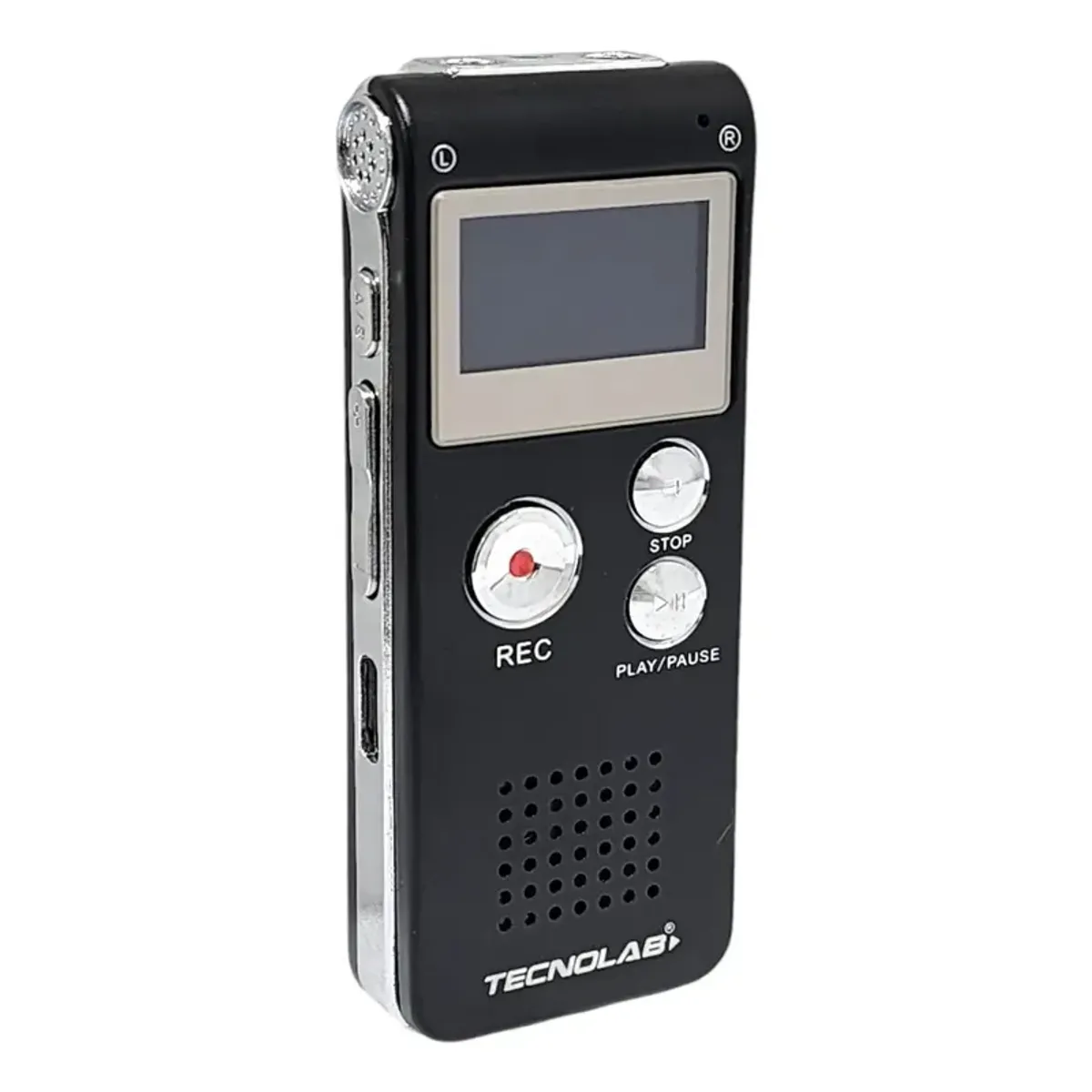 TECNOLAB - Grabadora De Voz Digital Tecnolab Tl666 8gb Mp3 Usb Negro