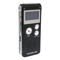 TECNOLAB - Grabadora De Voz Digital Tl666 8gb Mp3 Usb Negro